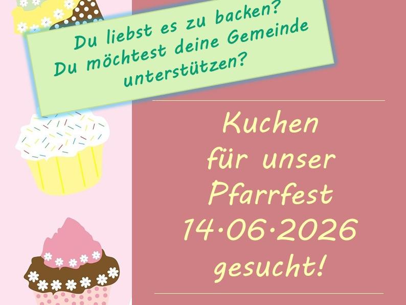 Plakat Kuchenspenden
